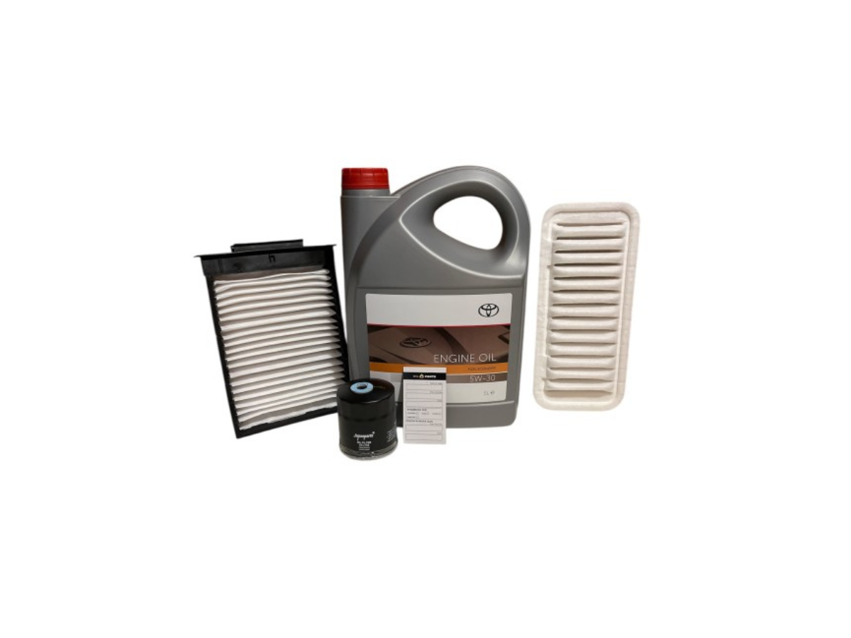 OLEJ TOYOTA FUEL ECONOMY 5W30 5L + FILTRY TOYOTA AYGO 1.0 2005 - 2014