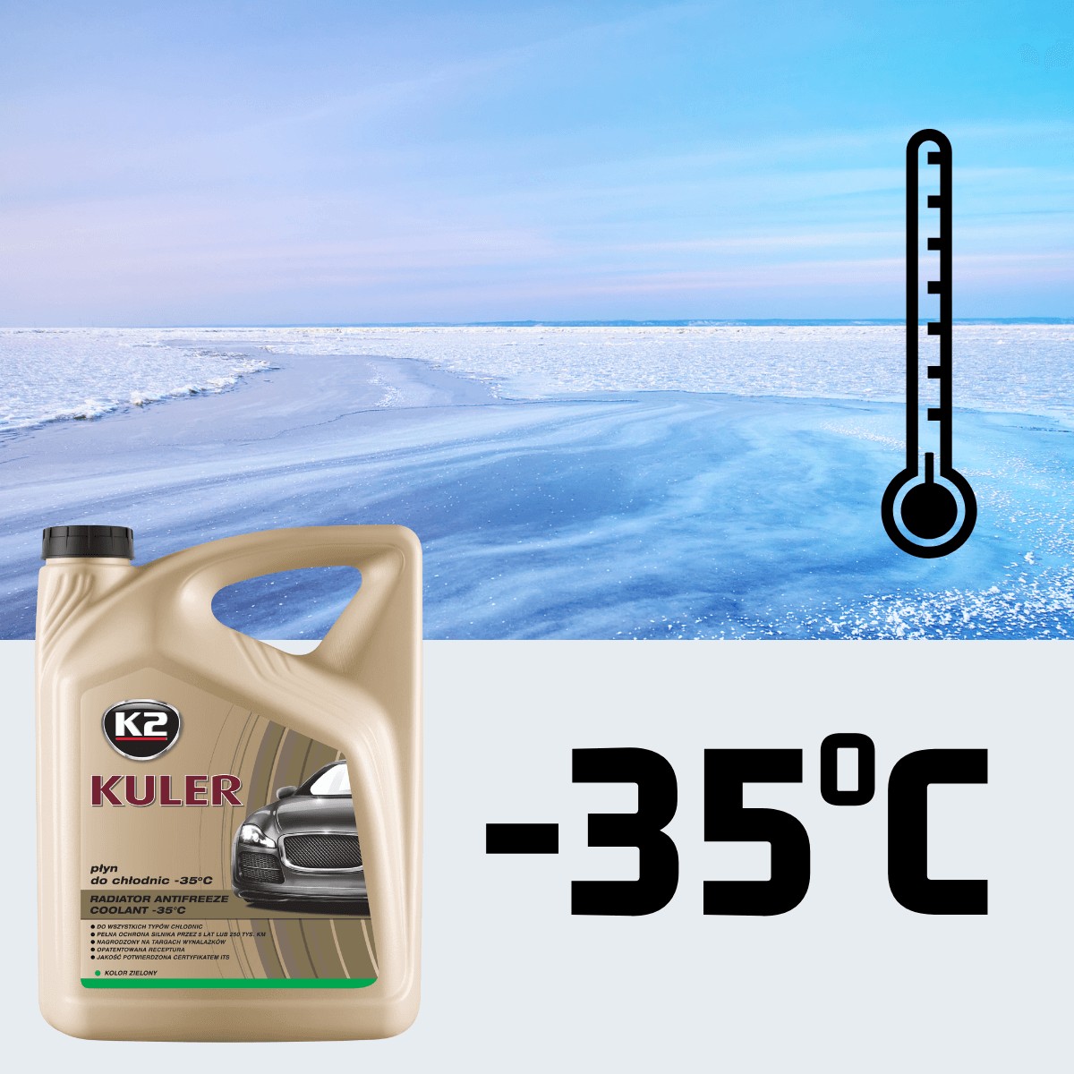 K2 KULER -35°C ZIELONY 5L - obrazek 4