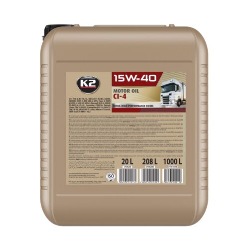 K2 15W40 CI-4 20L