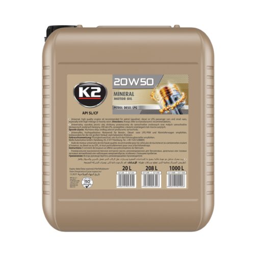 K2 20W-50 XL 20L