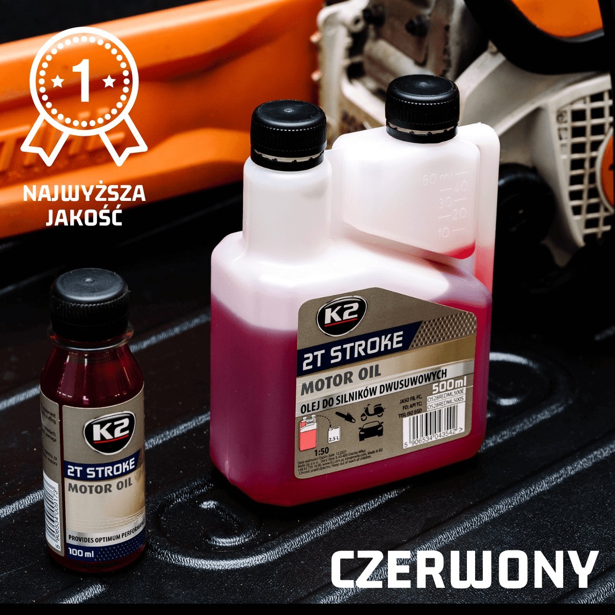 K2 STROKE CZERWONY 2T 100ML - obrazek 3