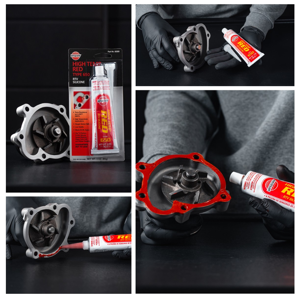 VERSACHEM HIGH TEMP RED SILICONE - obrazek 3