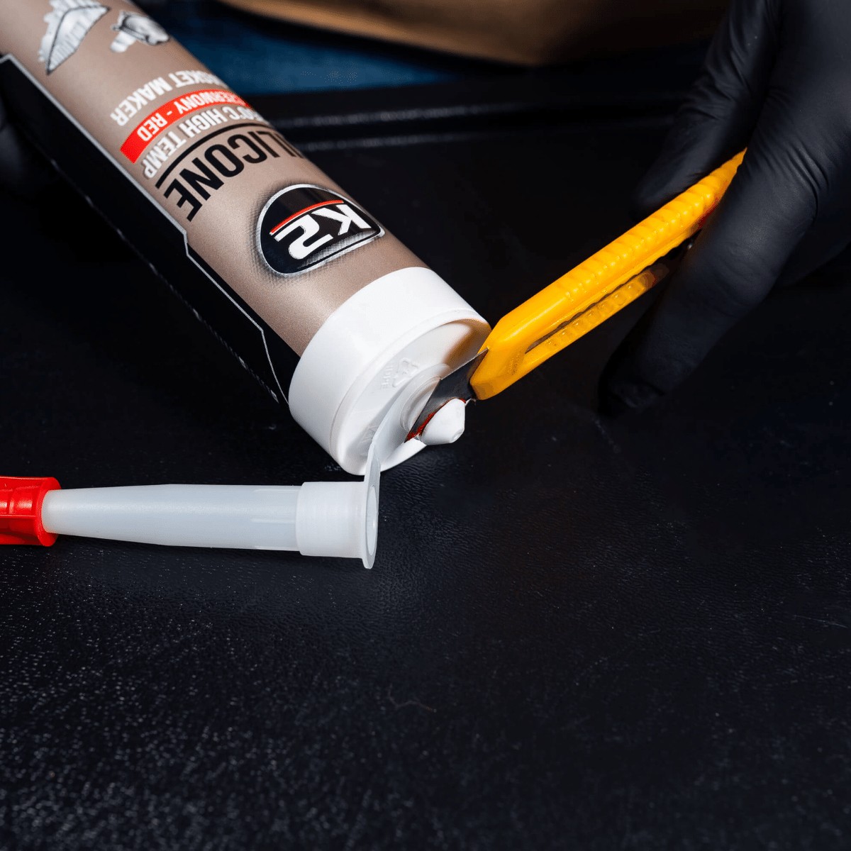 K2 SILIKON CZERWONY +350°C 300 G - obrazek 4