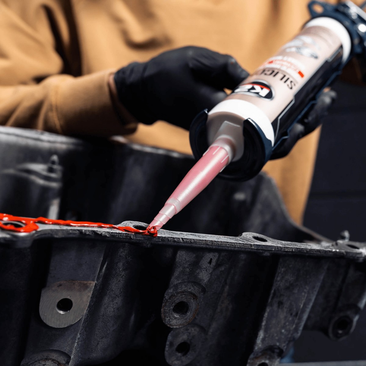 K2 SILIKON CZERWONY +350°C 300 G - obrazek 7