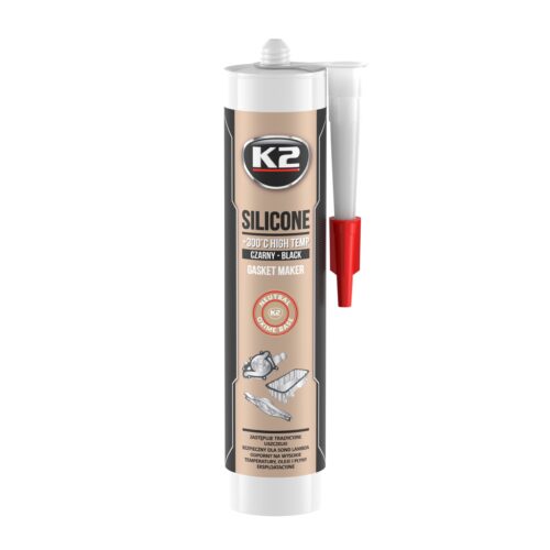 K2 CZARNY SILIKON +300°C 300ml