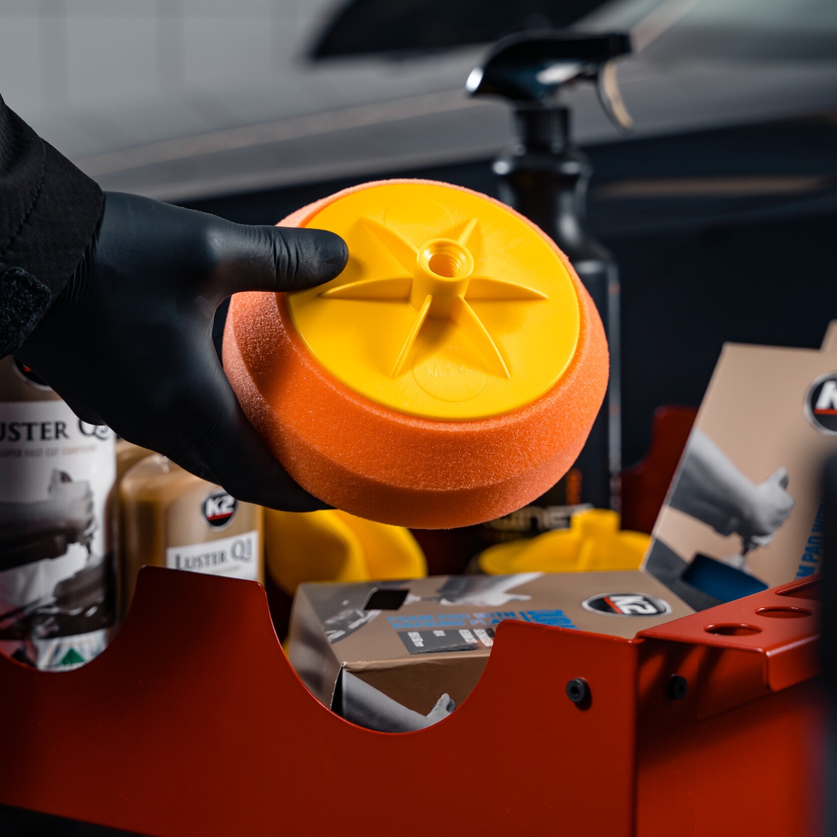 K2 DURAFLEX GĄBKA POLERSKA ŚREDNIOŚCIERNA, GWINT M14 - obrazek 5