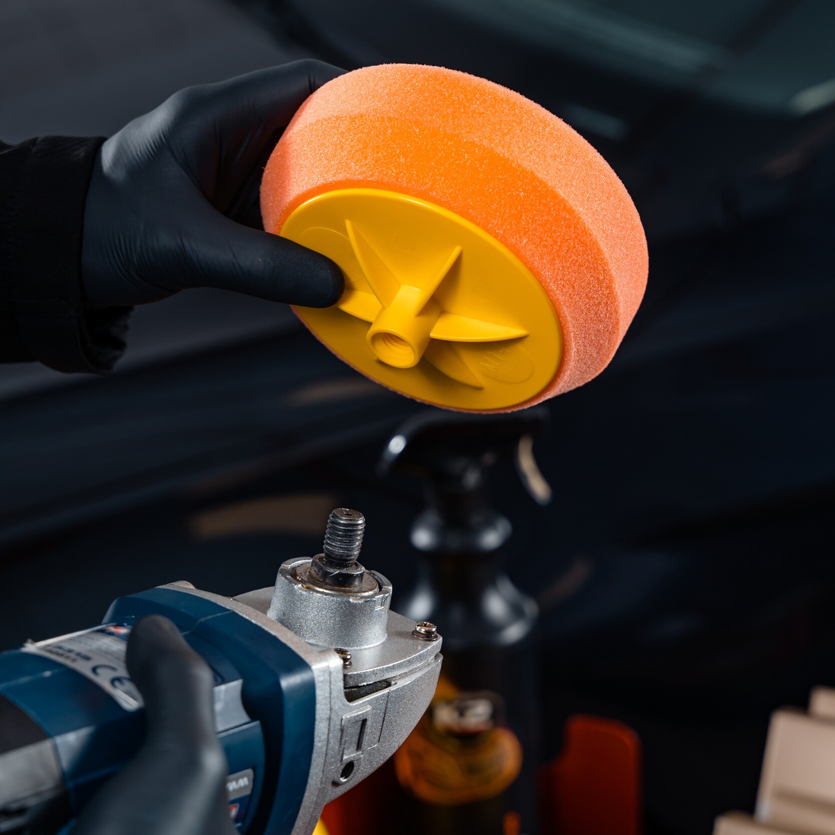 K2 DURAFLEX GĄBKA POLERSKA ŚREDNIOŚCIERNA, GWINT M14 - obrazek 6