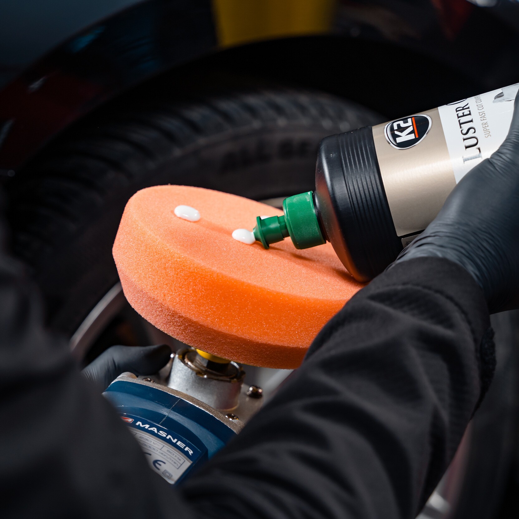 K2 DURAFLEX GĄBKA POLERSKA ŚREDNIOŚCIERNA, GWINT M14 - obrazek 7