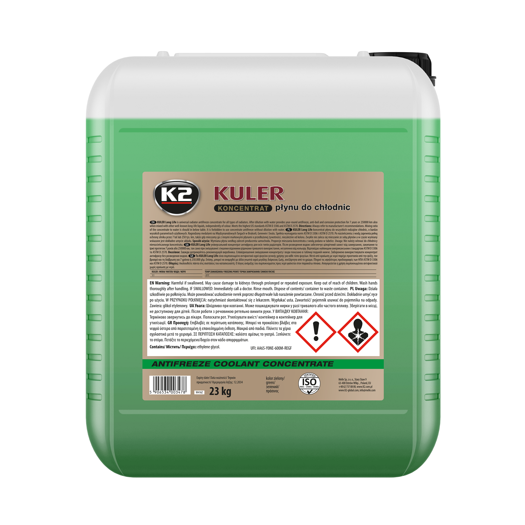 K2 KULER KONCENTRAT ZIELONY 23kg