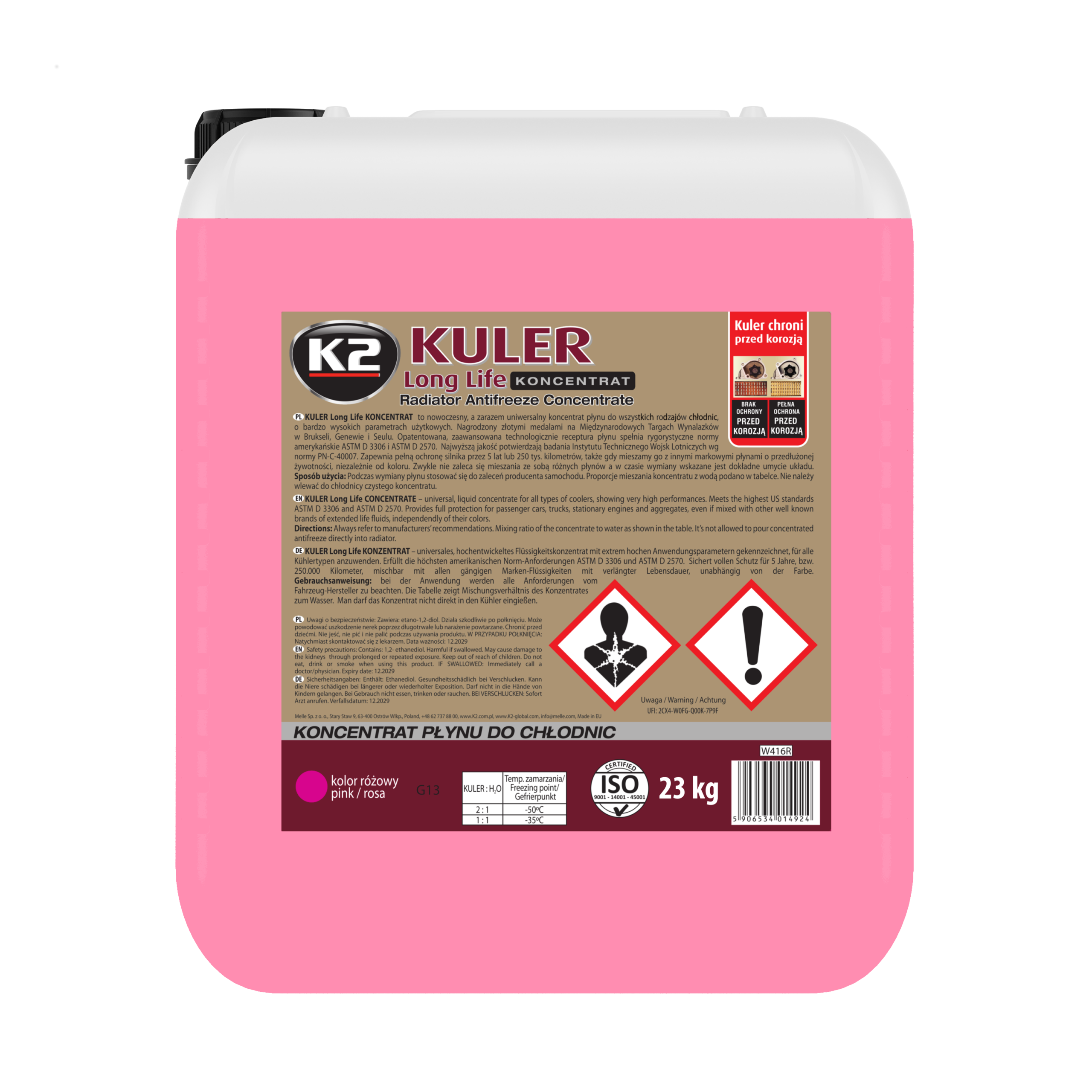 K2 KULER KONCENTRAT RÓŻOWY 23kg