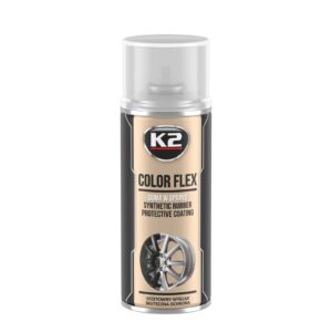 K2 COLOR FLEX CLEAR GUMA SPRAY DO TYMCZASOWEJ ZMIANY KOLORU FELG,AUTA, PLASTIKU 400 ML