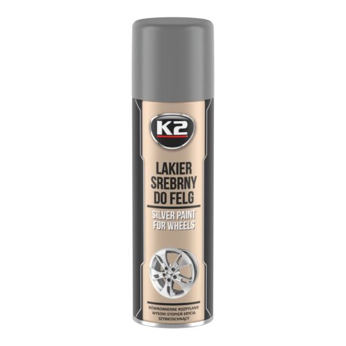 K2 SREBRNY LAKIER DO FELG 500 ML