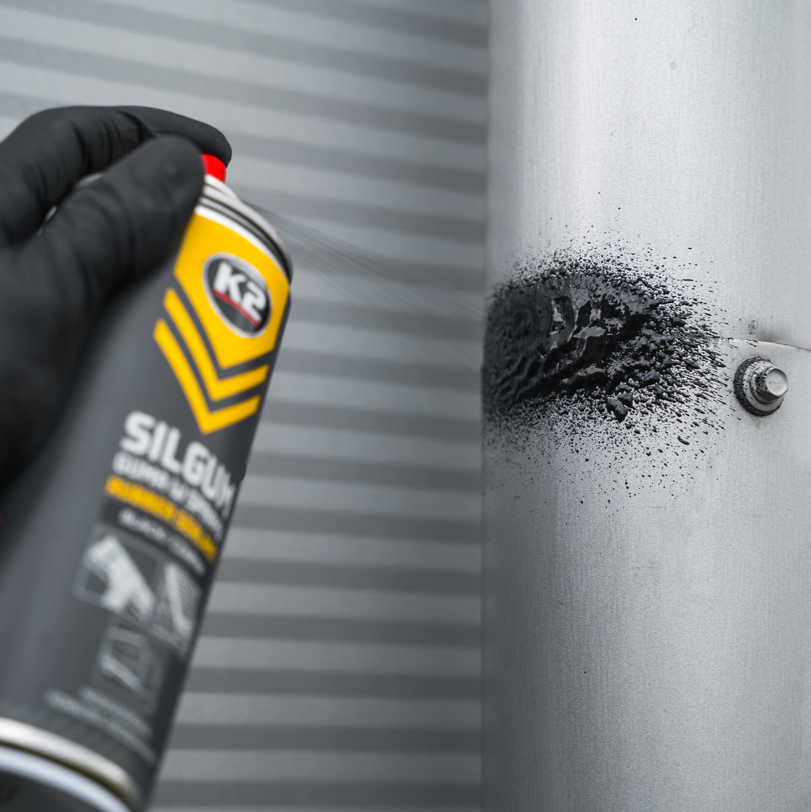 K2 SILGUM CZARNY 400ml - obrazek 3