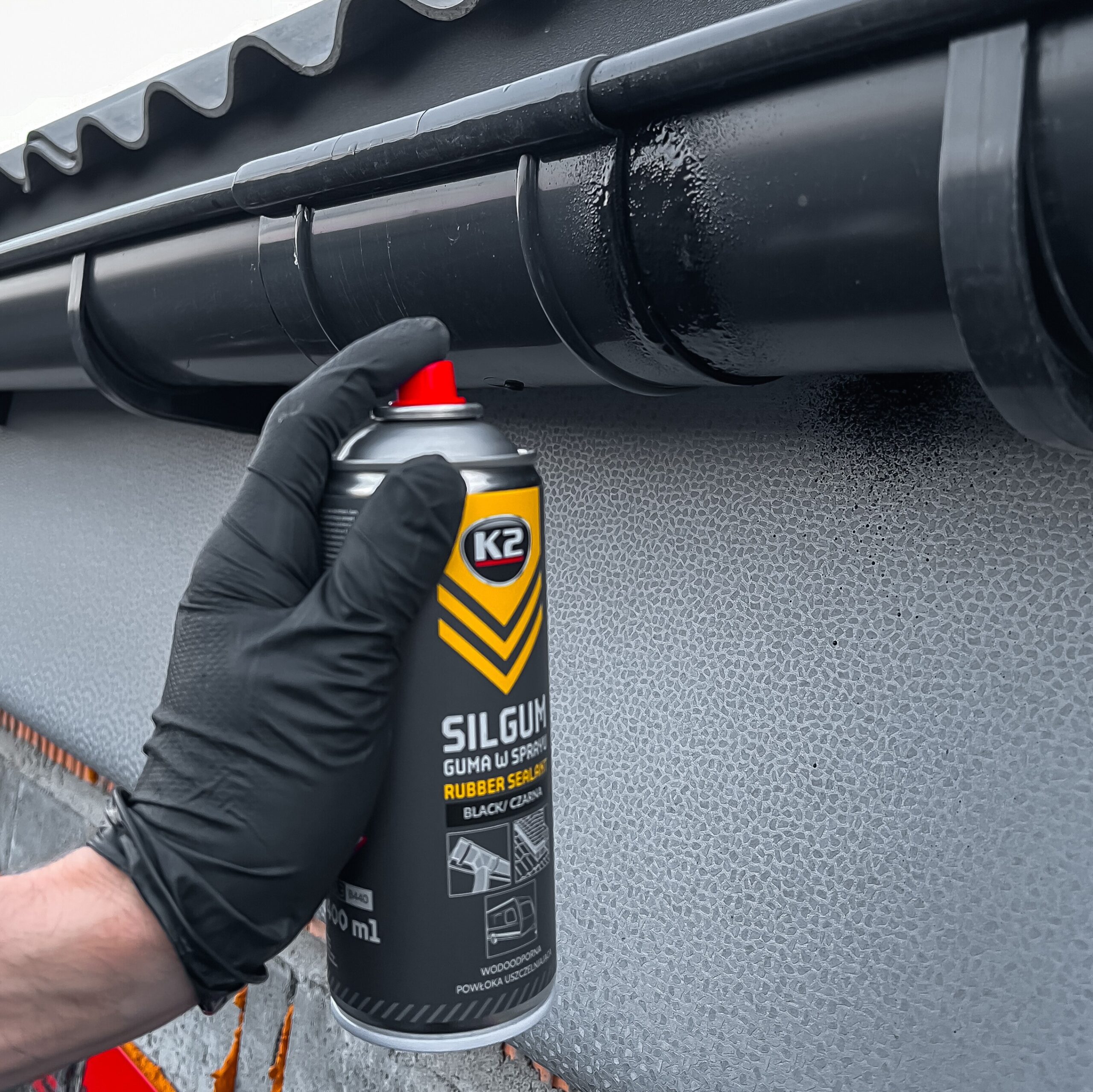 K2 SILGUM CZARNY 400ml - obrazek 7