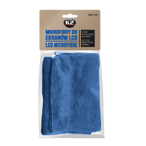 K2 MIKROFIBRY DO EKRANÓW LCD 5 szt